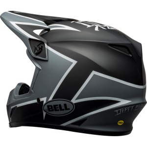 Casco Bell MX-9 Mips Twitch - Mate Negro/Gris/Blanco