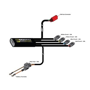 Kit de faro auxiliar LED DENALI D4 con controlador CANsmart™ GEN II