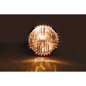 HIGHSIDER smart 7 inch headlight RENO 2, black glossy