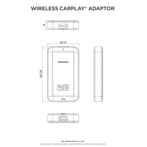 Adaptador inalámbrico para CarPlay QUAD LOCK