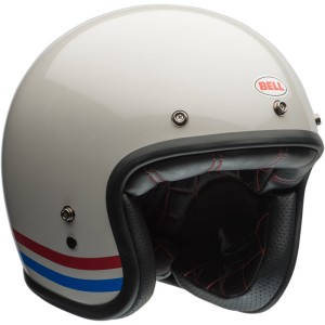 Casco BELL CUSTOM 500 STRIPES Blanco Perla