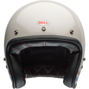 Casco BELL CUSTOM 500 STRIPES Blanco Perla