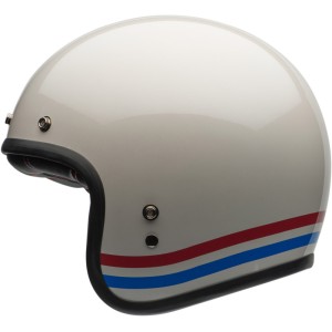 Casco BELL CUSTOM 500 STRIPES Blanco Perla