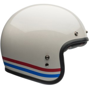 Casco BELL CUSTOM 500 STRIPES Blanco Perla