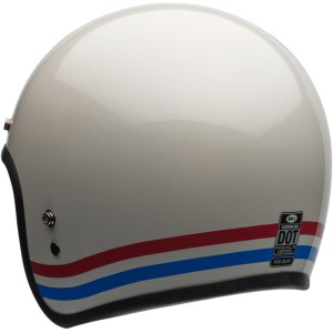 Casco BELL CUSTOM 500 STRIPES Blanco Perla