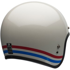 Casco BELL CUSTOM 500 STRIPES Blanco Perla