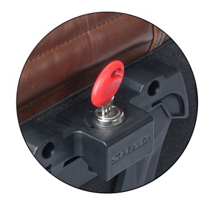 Alforja lateral SHAD SR38 estilo Cafe Racer - Marrón