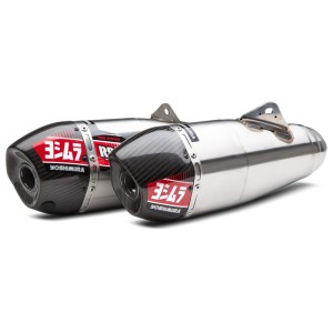 Silenciador escape doble Yoshimura Signature RS-9T, acero inoxidabl...