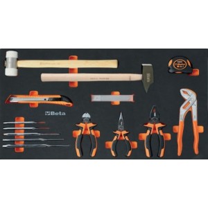 Carro de taller móvil BETA de 7 cajones con 196 herramientas