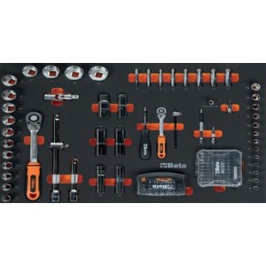 Carro de taller móvil BETA de 7 cajones con 196 herramientas