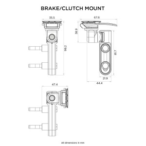 Soporte de smartphone QUAD LOCK para bomba de freno / embrague