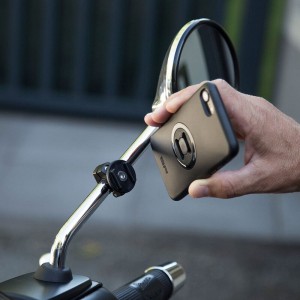 SP CONNECT Moto Bundle fixed on Mirror - Samsung S10E