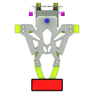 Portamatrículas Suzuki GSX-S750/S1000 negro V PARTS