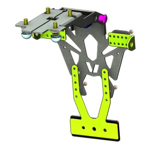 Portamatrículas Suzuki GSX-S750/S1000 negro V PARTS