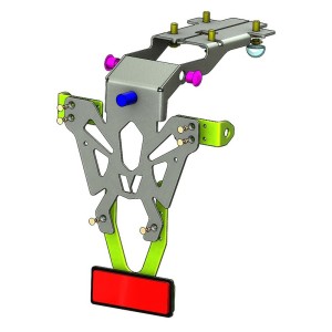 Portamatrículas Suzuki GSX-S750/S1000 negro V PARTS