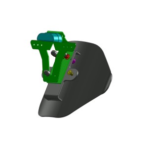 Portamatrículas a la rueda Yamaha MT-09 negro