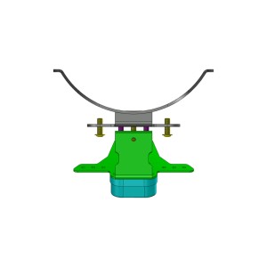 Portamatrículas a la rueda Yamaha MT-09 negro