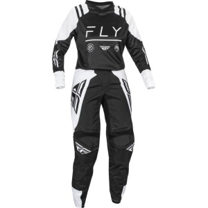 Pantalón mujer FLY RACING F-16 - Negro / Blanco