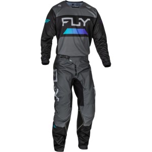 Pantalón FLY RACING Kinetic Reload - Antracita / Negro / Blue Iridium