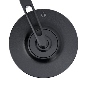 HIGHSIDER Conero-XS Evo Short Handlebar End Mirror, Black