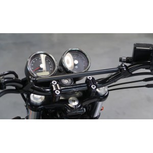 HIGHSIDER pro Cross-Bar Handlebar Brace Black Two-piece Clamps