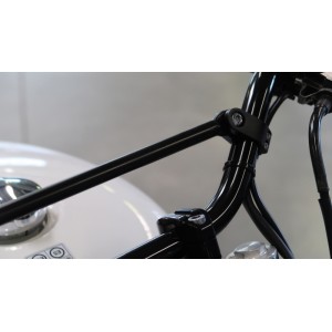 HIGHSIDER pro Cross-Bar Handlebar Brace Black Two-piece Clamps