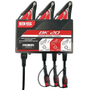 Cargador de bateria inteligente BS Battery BK20 6V/12V 3x2A
