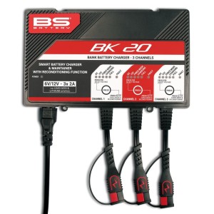Cargador de bateria inteligente BS Battery BK20 6V/12V 3x2A
