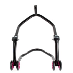 Caballete delantero al chasis BIHR Home Track color negro mate y ru...