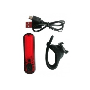 Luz trasera bicicleta COB LED 30lm con batería integrada recargable...