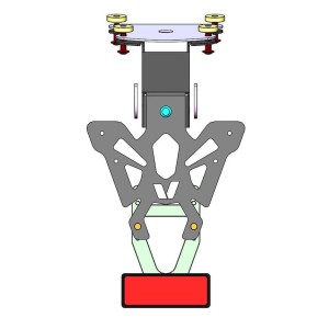 Portamatriculas V PARTS negro - Yamaha MT-09