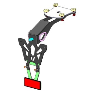 Portamatriculas V PARTS negro - Yamaha MT-09