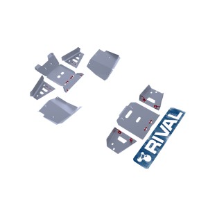 RIVAL Complete skid plate kit - Aluminium Yamaha Viking
