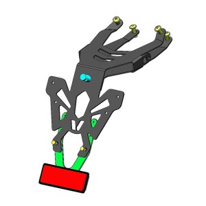 Portamatrículas KTM 1290 SUPER DUKE R negro V PARTS