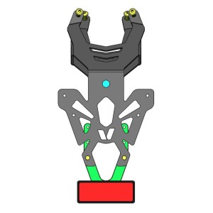 Portamatrículas KTM 1290 SUPER DUKE R negro V PARTS