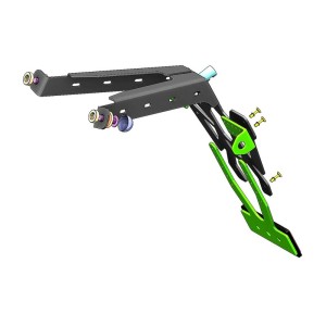 Portamatrículas Honda CB125R/300R negro V PARTS