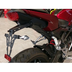 Portamatrículas Honda CB125R/300R negro V PARTS