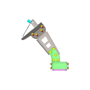 Portamatrículas a la rueda Yamaha XSR700 negro