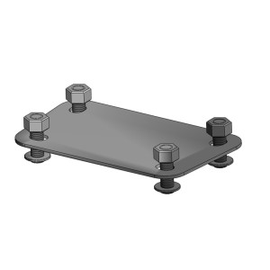 Portamatrículas a la rueda Yamaha MT-07 negro