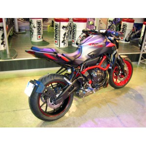 Portamatrículas a la rueda Yamaha MT-07 negro