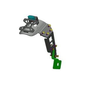 Portamatrículas a la rueda Suzuki GSR750 negro