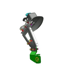 Portamatrículas a la rueda Kawasaki Z650 negro