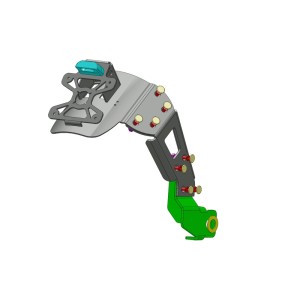 Portamatrículas a la rueda Kawasaki Z650 negro