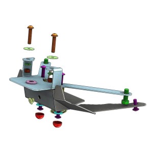 Portamatrículas a la rueda Honda X-ADV negro