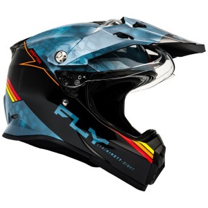 Casco FLY RACING Trekker Krypyek Conceal - Pizarra / Negro / Rojo