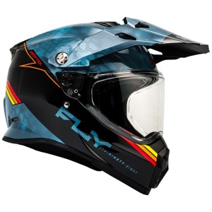 Casco FLY RACING Trekker Krypyek Conceal - Pizarra / Negro / Rojo