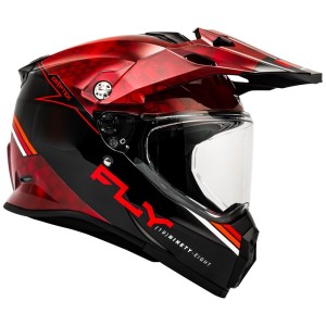 Casco FLY RACING Trekker Krypyek Conceal - Rojo / Negro