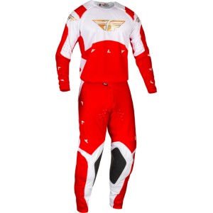Pantalón FLY RACING Evolution DST L.E. Podium - Rojo / Blanco / Iri...