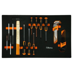 Carro de taller móvil BETA de 7 cajones con 248 herramientas