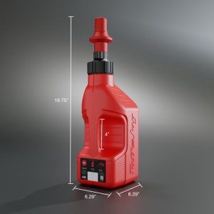 Garrafa de gasolina TUFF JUG rojo con tapón Ripper G3 - 1,25G/5L
